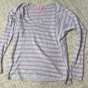Lilly Pulitzer purple stripe sweater